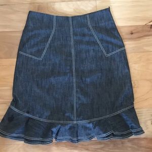 Heikejarick Denim/ Jean Flare Skirt,  S/6